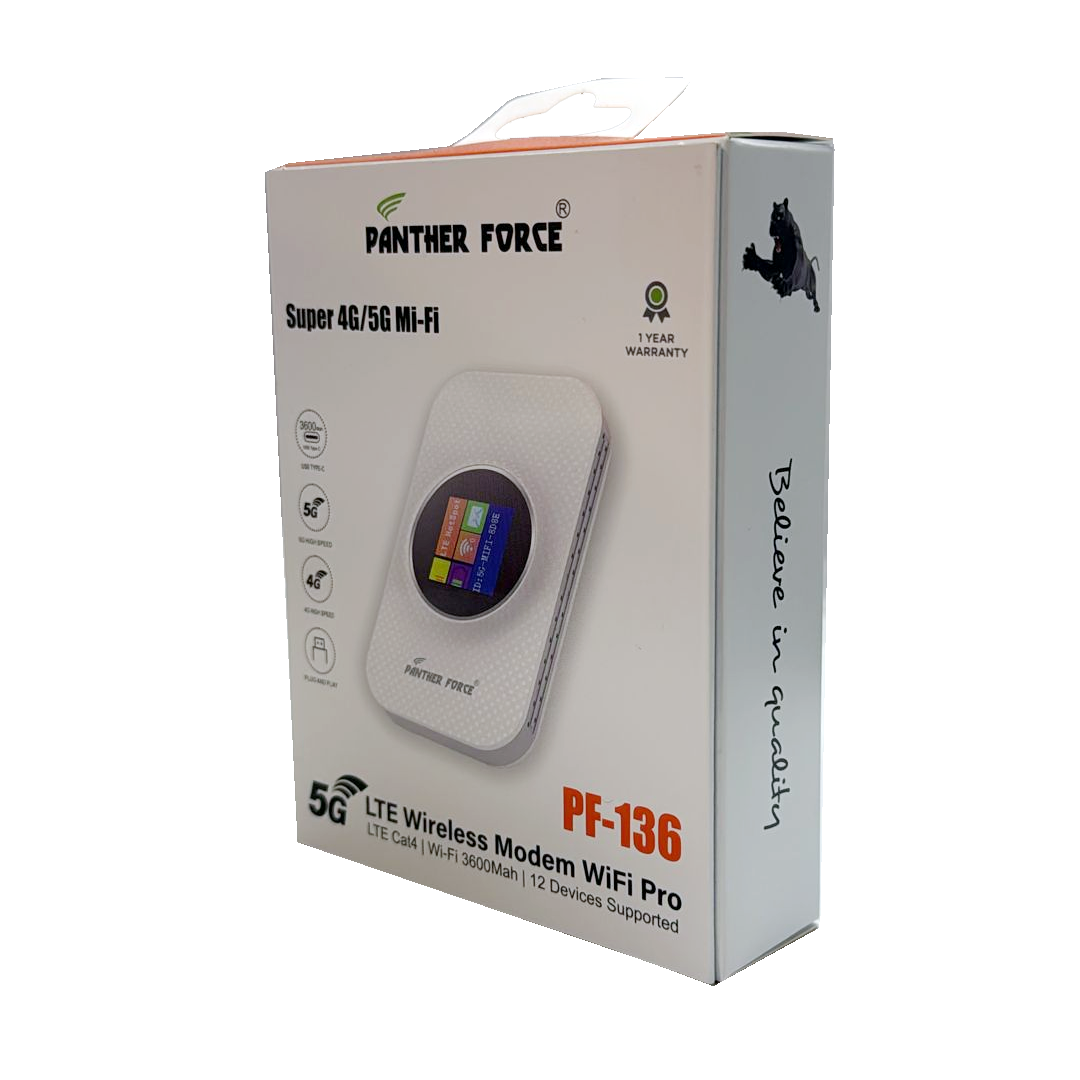 PF136 - Panther Force 5G WiFi Router – 300 Mbps Speed