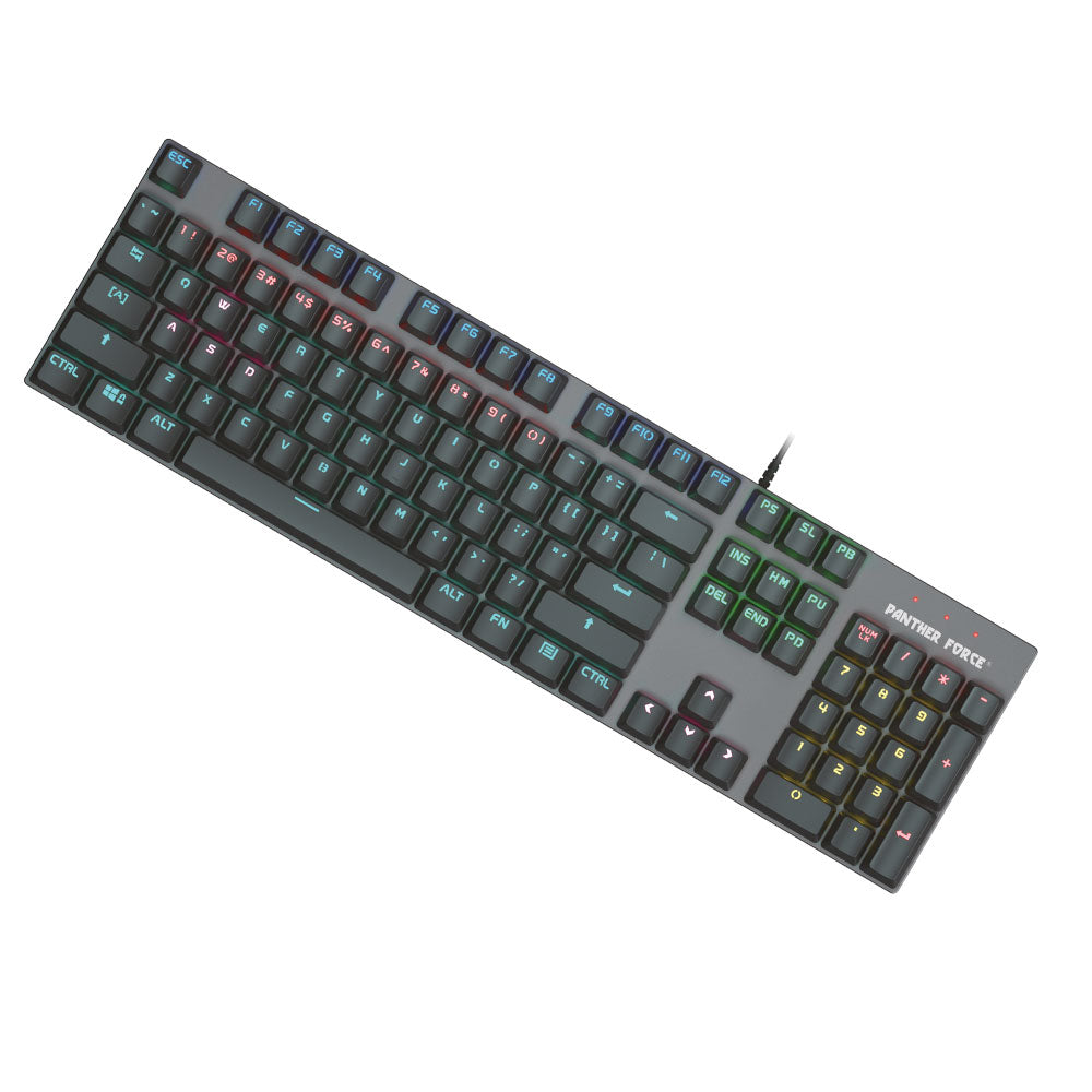 PF138 - Pantherforce Gaming Combo – RGB Mechanical Keyboard & Adjustable Mouse