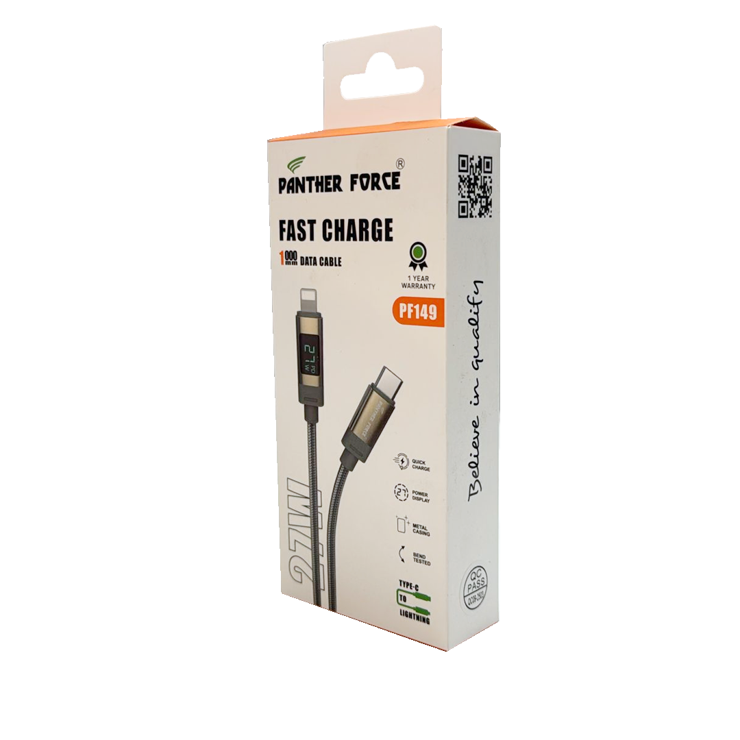 PF149 - Panther Force LED Indication 27W USB-C to Lightning Cable