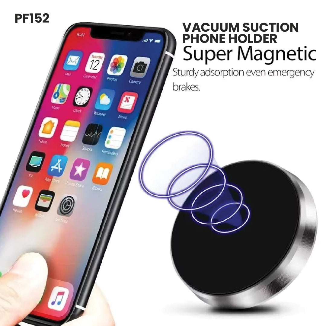PF152 - Vacuum Grip Phone Holder – Strong Hold - Easy Mount