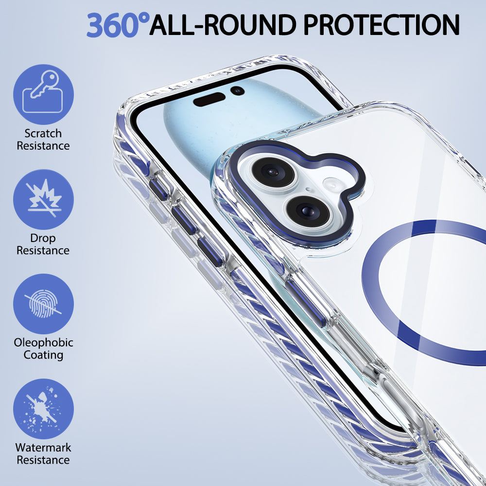 Luxury Bling Soft TPU Case for iPhone 16 – Compatible with MagSafe
