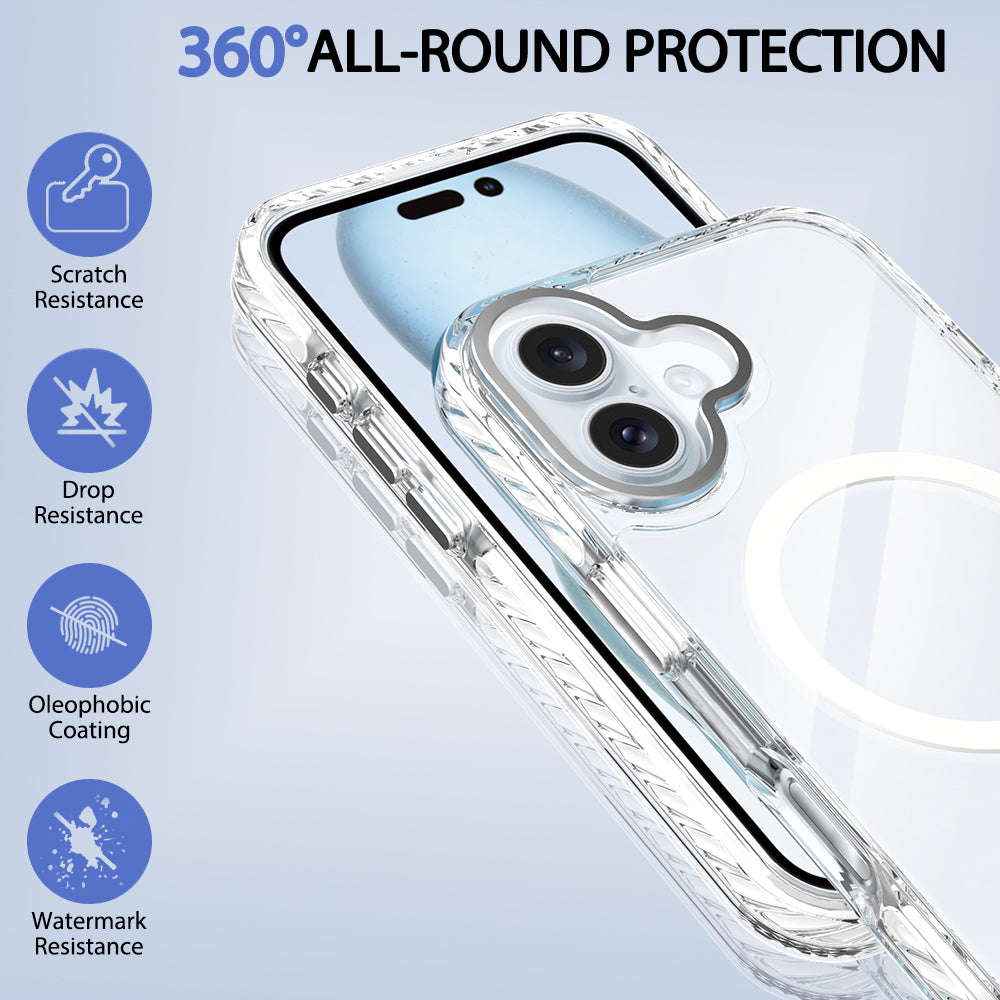 Luxury Bling Soft TPU Case for iPhone 16 – Compatible with MagSafe