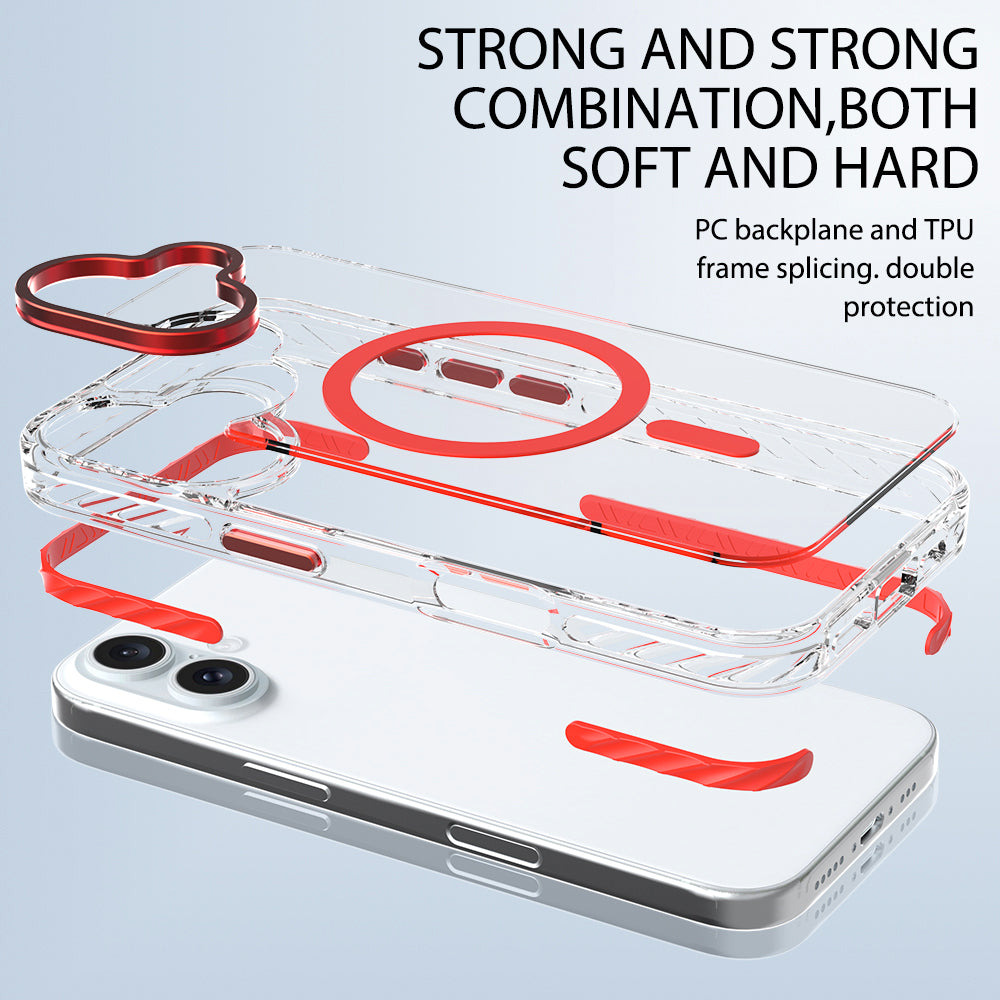 Luxury Bling Soft TPU Case for iPhone 16 – Compatible with MagSafe