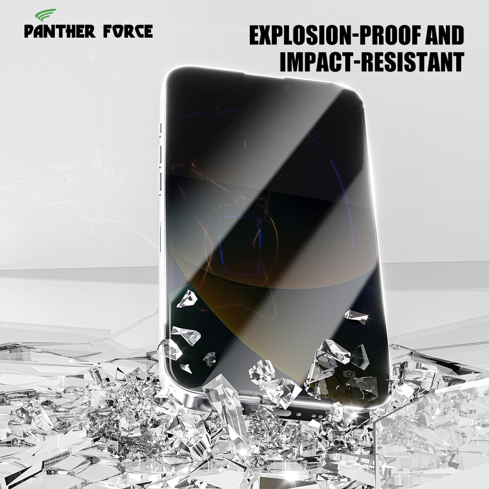 PF03 - Panther Force 8K Magic Privacy Glass Screen Protector with Alignment Frame for iPhone 16