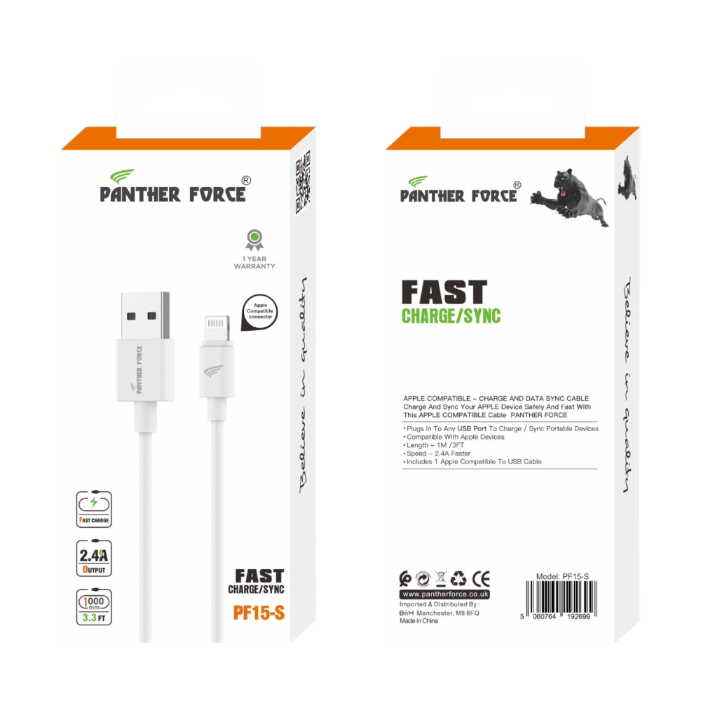 PF15 - USB to iPhone 1M Fast Charging Cable for iPhone 11