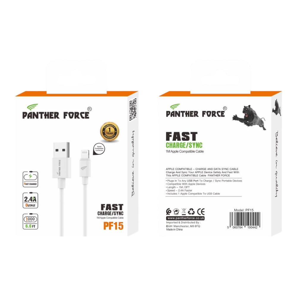 PF15 - USB to iPhone 1M Fast Charging Cable for iPhone 11