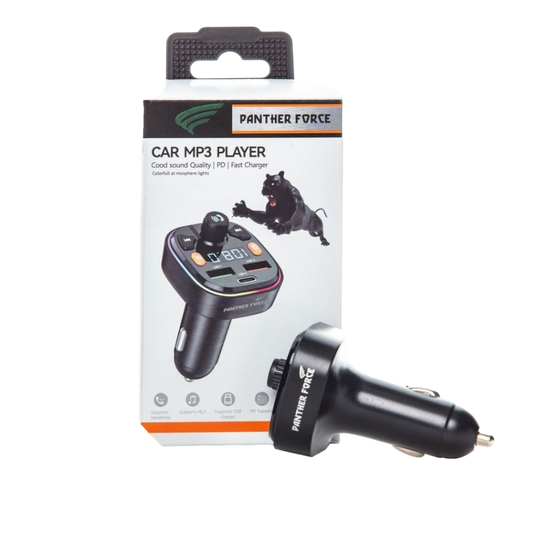 PF26 - Panther Force Car MP3 Player | Bluetooth FM Transmitter with Dual USB Ports