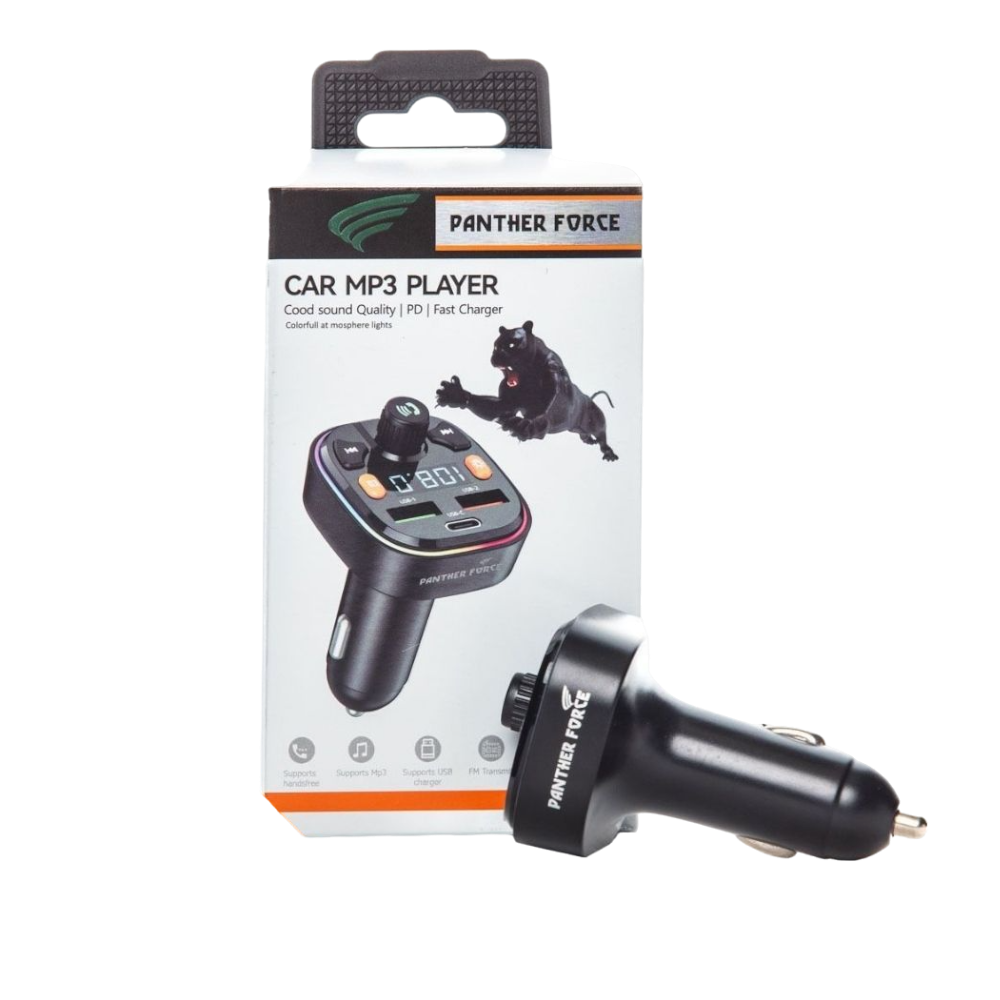 PF26 - Panther Force Car MP3 Player | Bluetooth FM Transmitter with Dual USB Ports