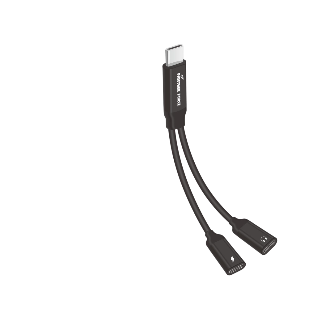 PF122 - Panther Force USB-C Adapter - Fast Charging & High-Speed Data Transfer