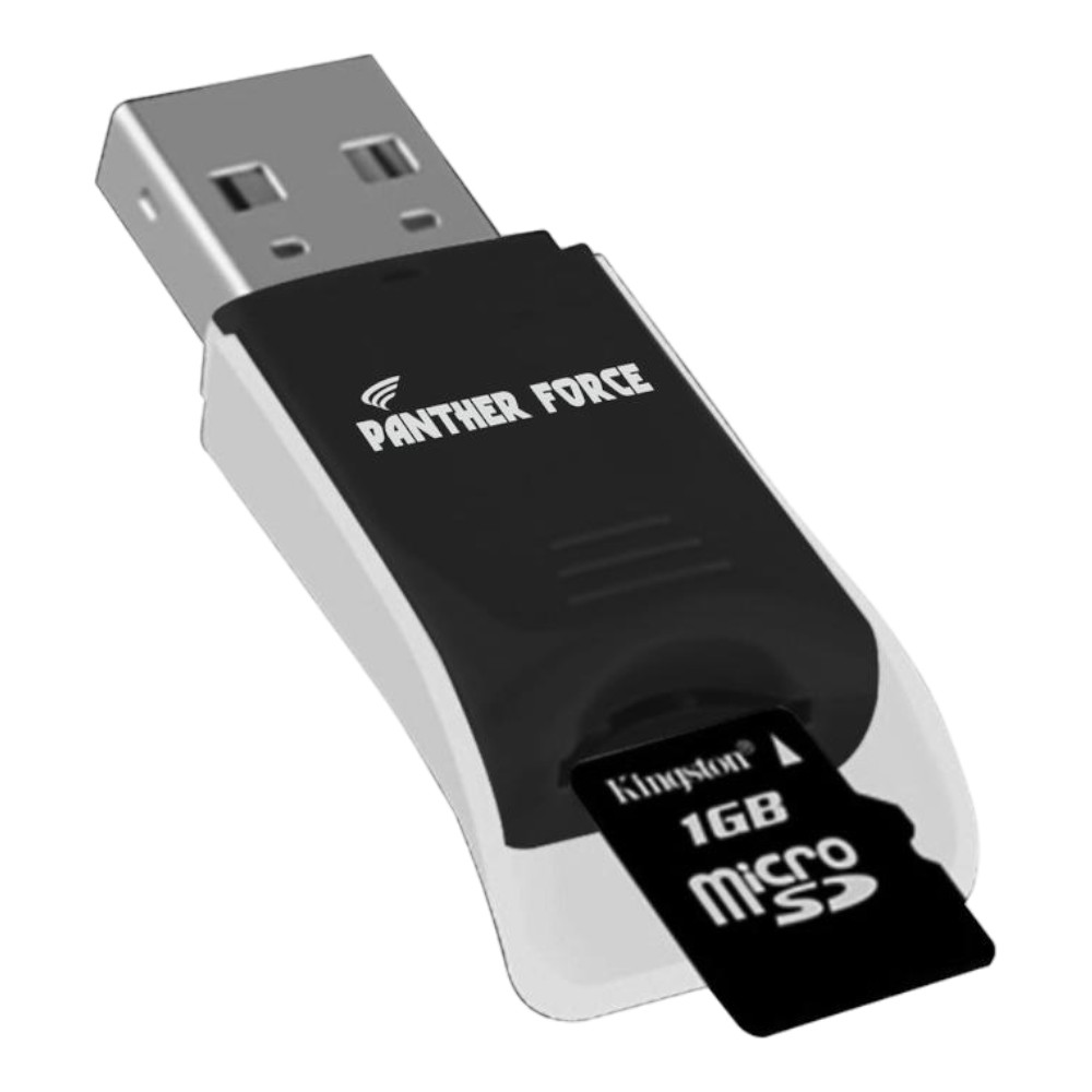 PF126 - Panther Force Micro SD USB 2.0 Card Reader - High-Speed Data Transfer