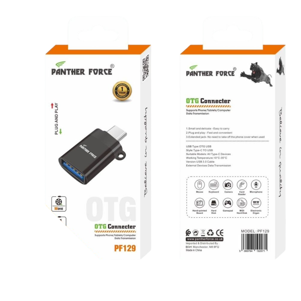 PF129 - Panther Force OTG Connector - Universal Connectivity for USB Devices