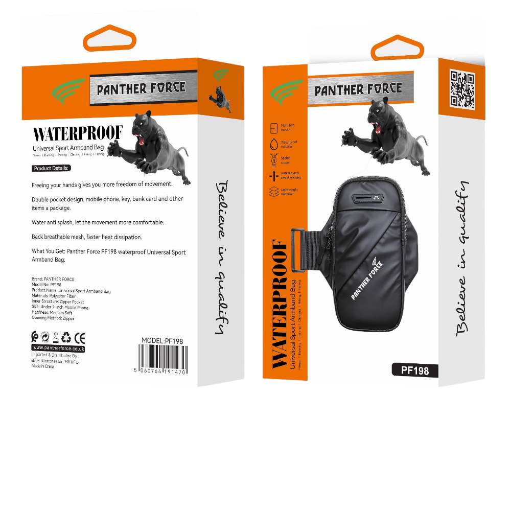 PF198 - Panther Force Lightweight Arm Band for Phones