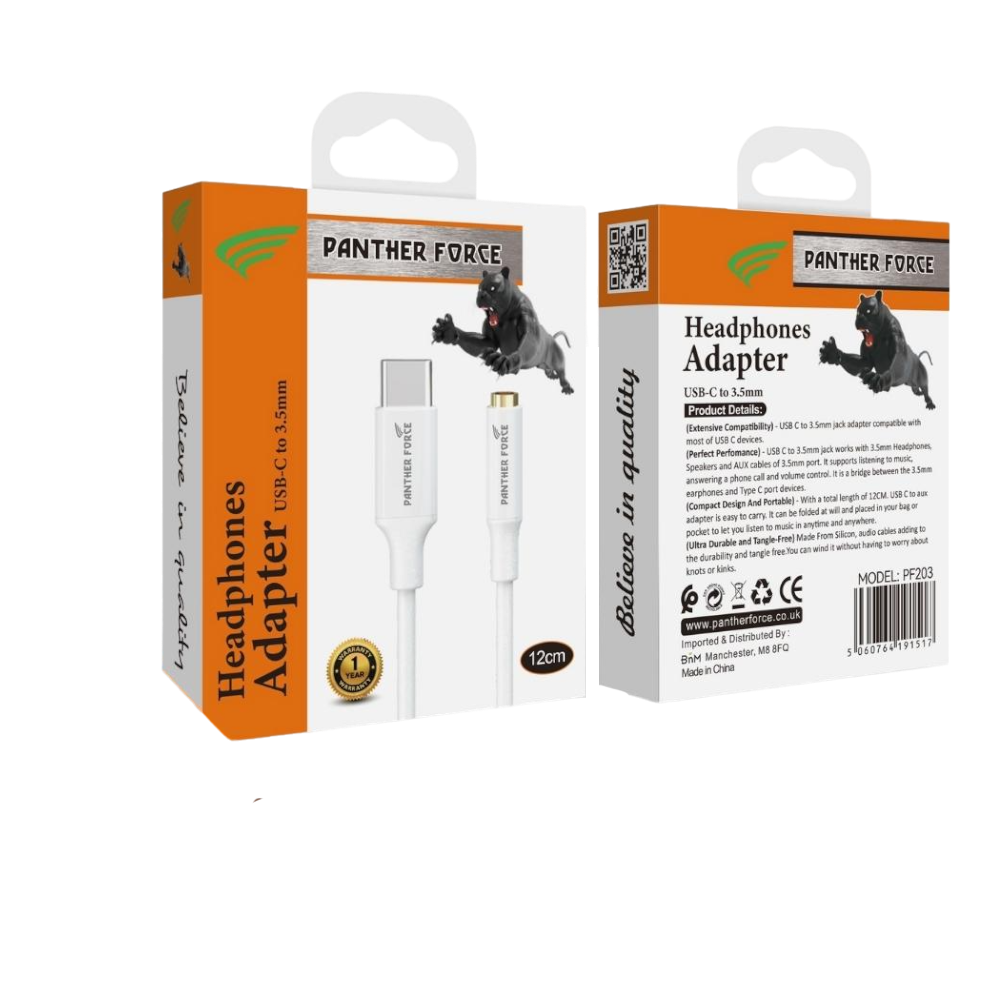 PF203 - Panther Force Type-C Jack 120 MM - Seamless Connectivity