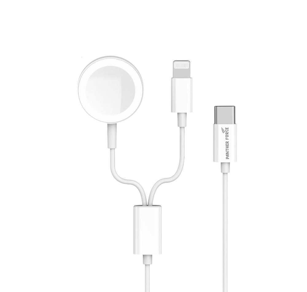 PF208 - Panther Force 2-in-1 Watch Charger - Extended Length for Convenient Charging