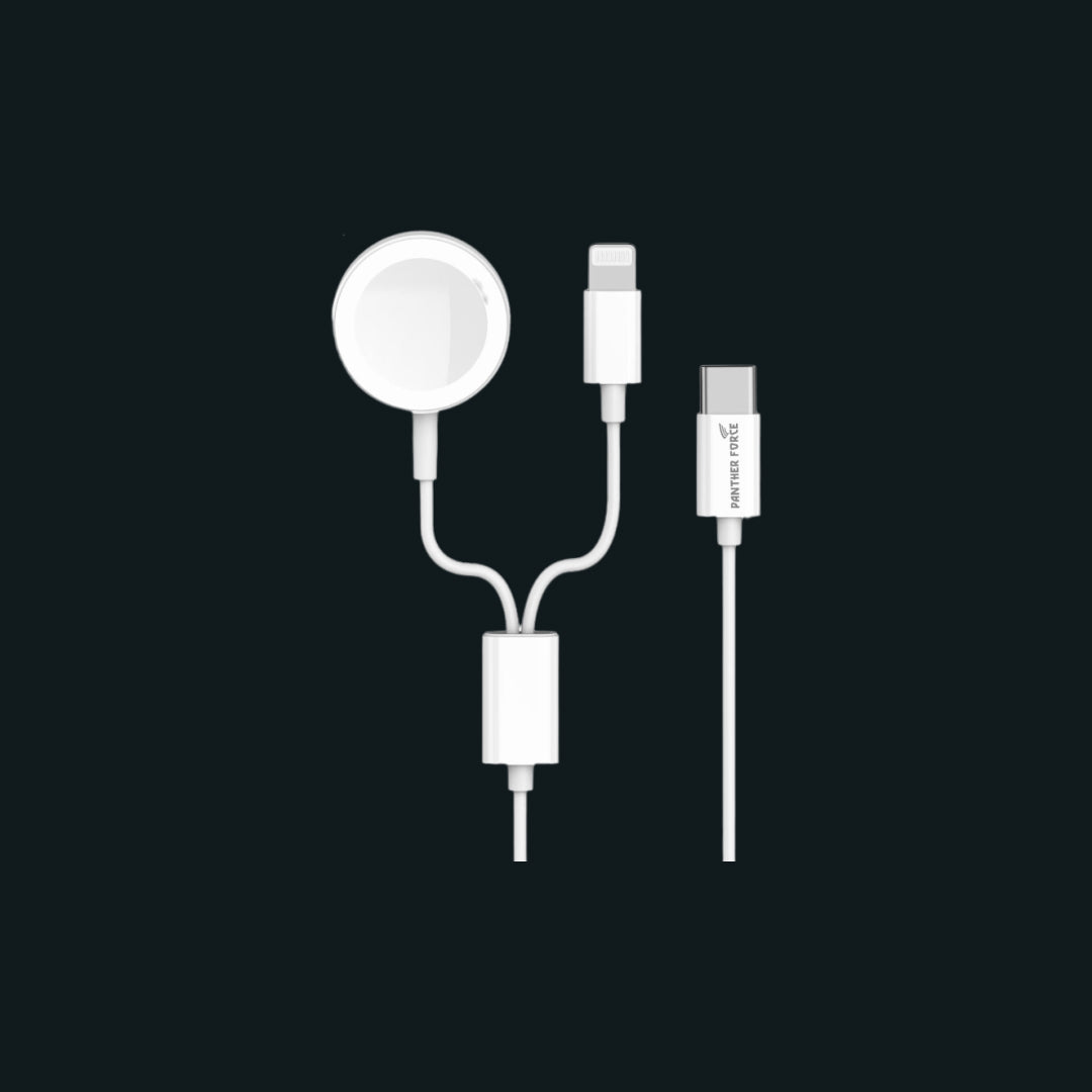 PF208 - Panther Force 2-in-1 Watch Charger - Extended Length for Convenient Charging