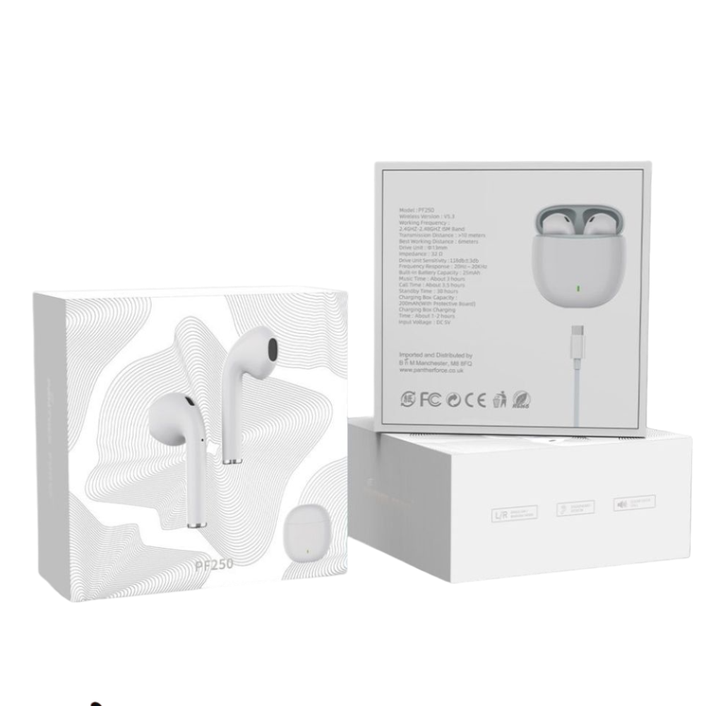 PF250 - Panther Force BT TWS Handsfree – Wireless Bluetooth Earbuds