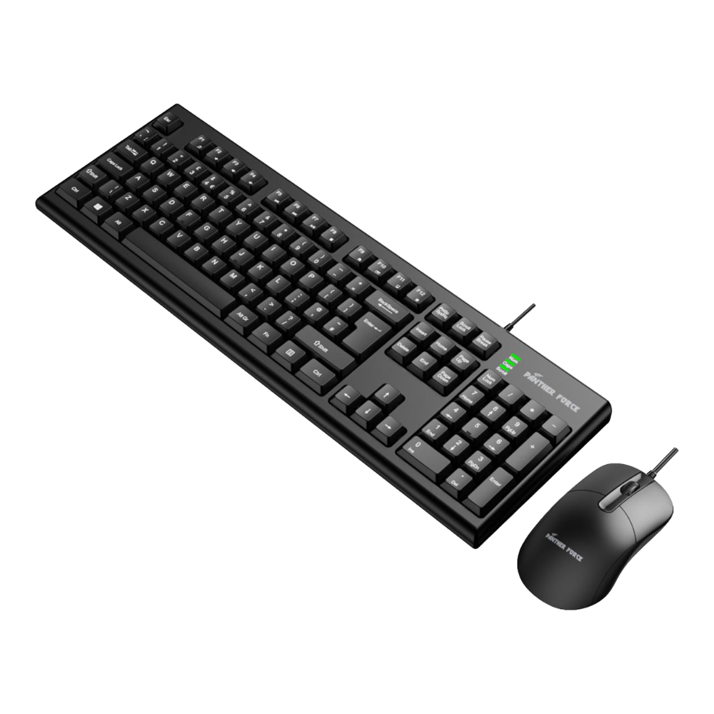 PF289 - Panther Force Wired Keyboard & Mouse — Durable, High-Precision, Plug-and Play