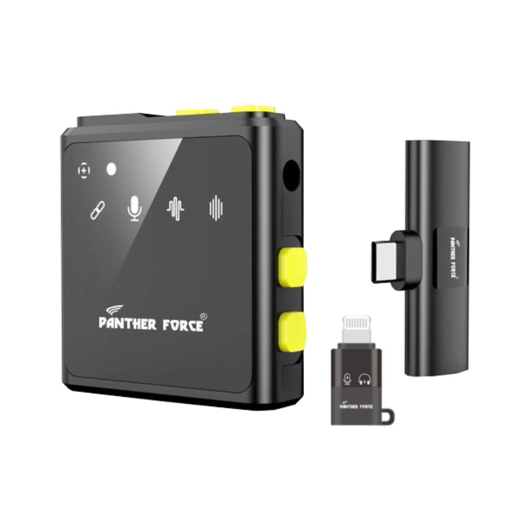 PANTHER FORCE 2 IN 1 WIRELESS COLLAR CLIP MICROPHONE