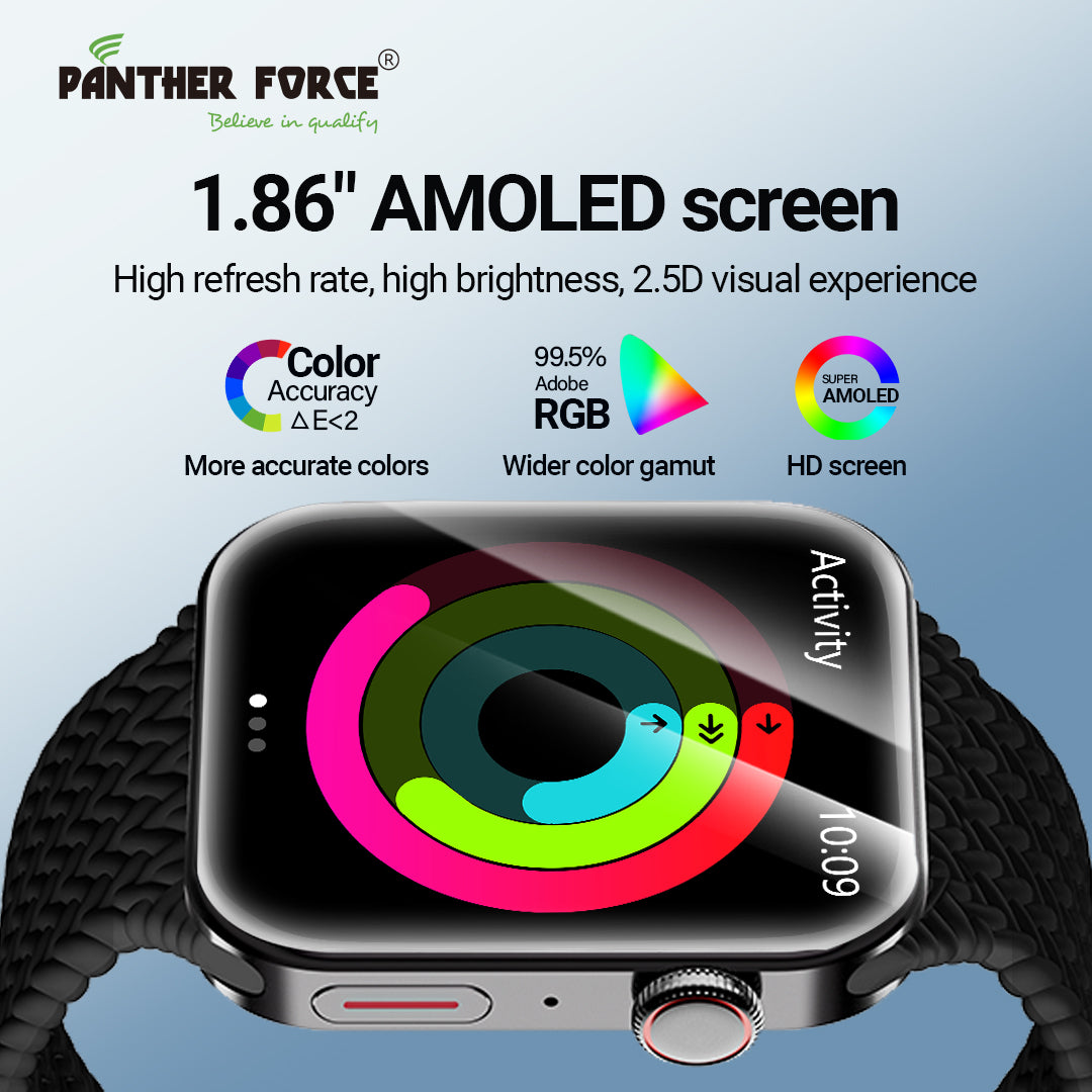 PF302 - Pantherforce 1.86" AMOLED Display Smartwatch