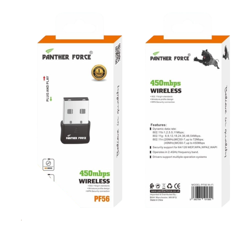 PF56 - PANTHER FORCE 450 MBPS WIRELESS ADAPTER