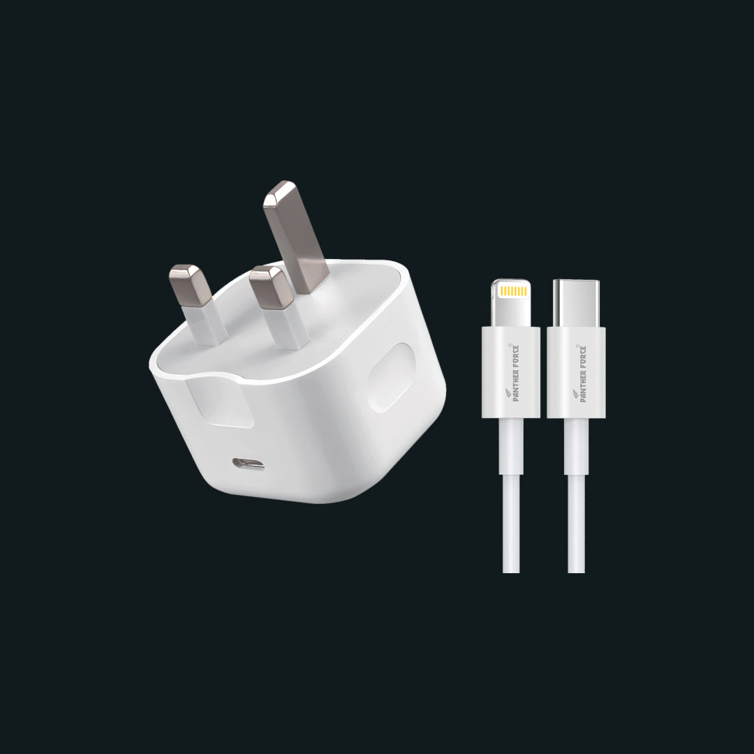 Iphone 20w fast charger & type c lighting cable