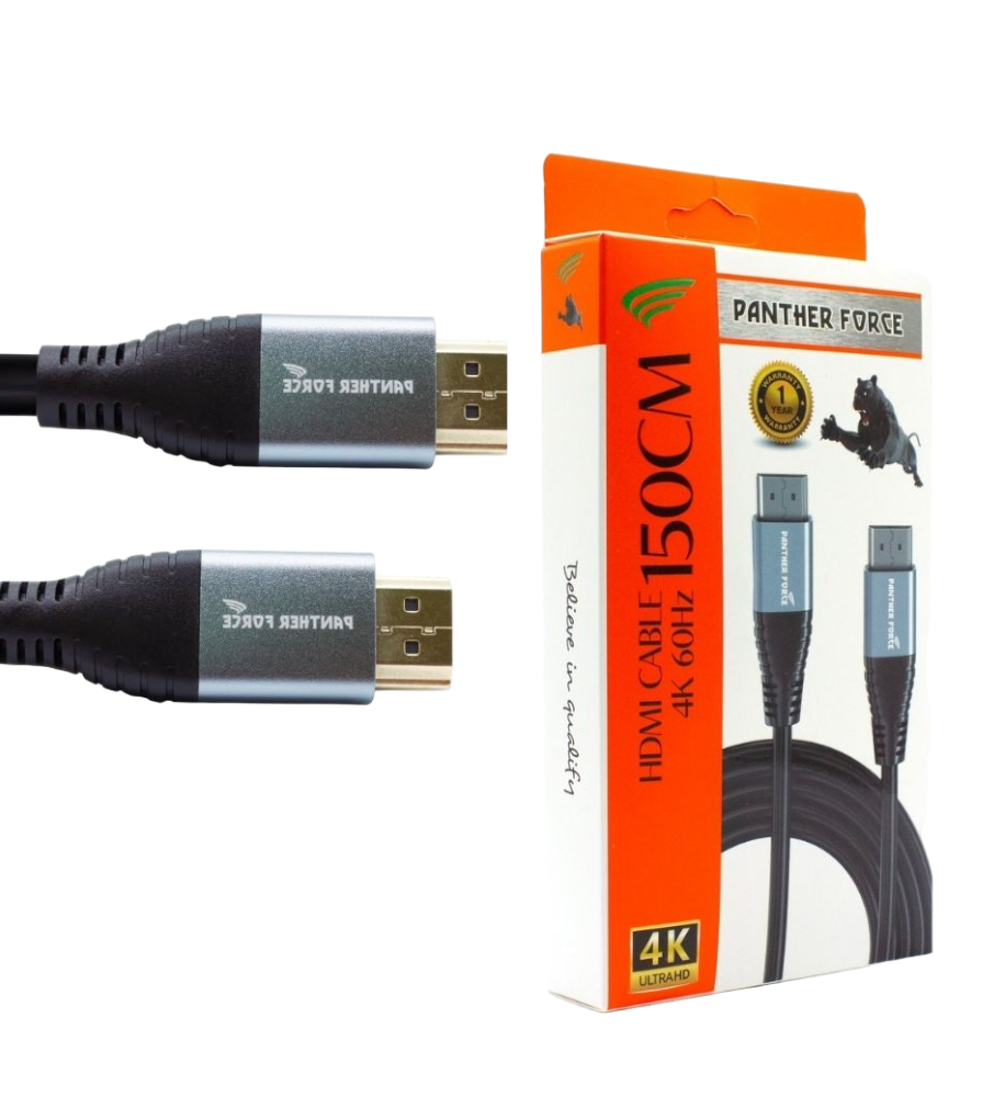 PF93- Panther Force 1.5M High-Speed HDMI Cable – 4K UHD Support