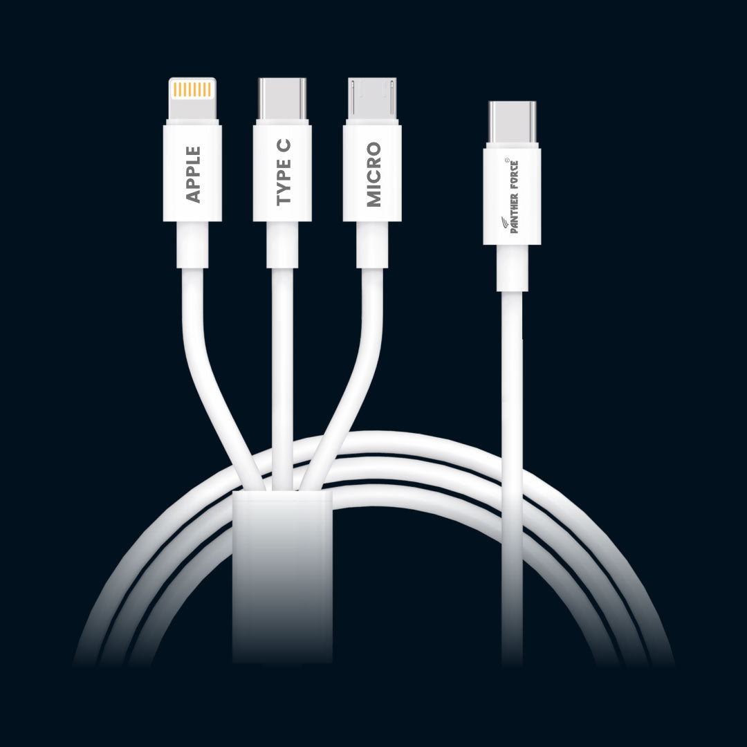 PF112 - 3IN1 C-C 3M SILICON CABLE