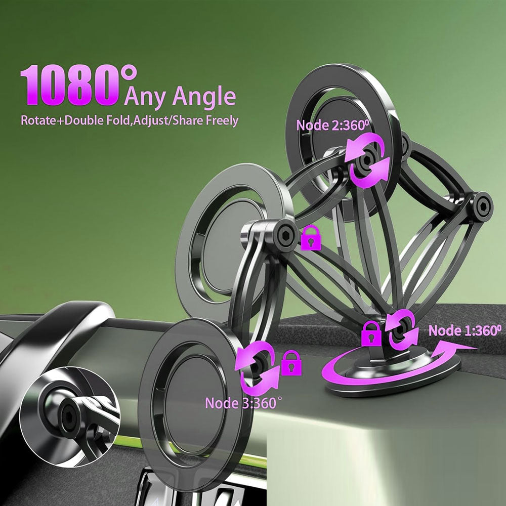 PF155 - Pantherforce Magnetic Mobile Holder for Car with Metal Ring