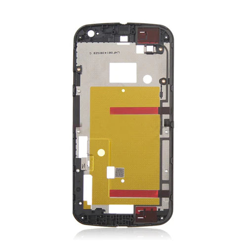 Lcd + Front Housing for Motorola Moto G2 Black Replacement