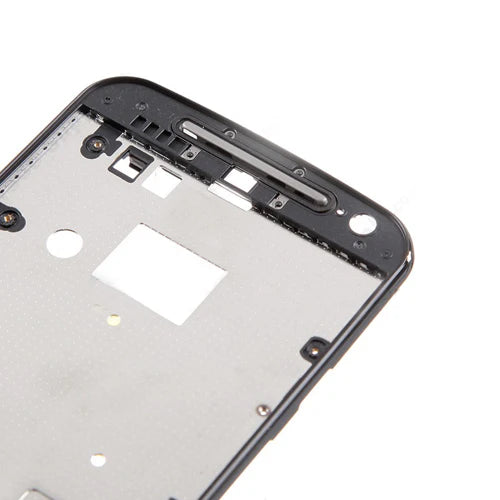 Lcd + Front Housing for Motorola Moto G2 Black Replacement