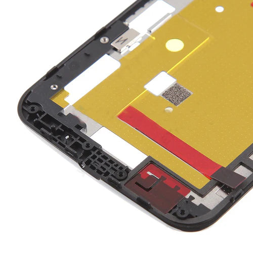 Lcd + Front Housing for Motorola Moto G2 Black Replacement