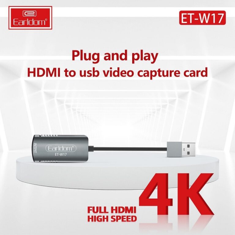 Earldom® 4K HDMI Video Capture Card USB 3.0- Silver