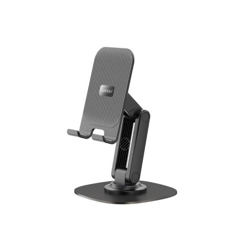 Earldom Metal Base 360° Rotation Desktop Holder Folding Rotatable - EH239 - Black