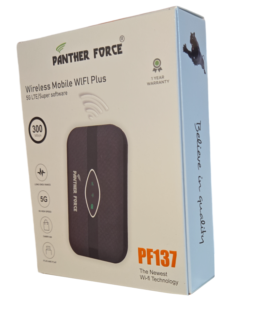 PANTHERFORCE Wireless 5G Portable WiFi - Model PF137