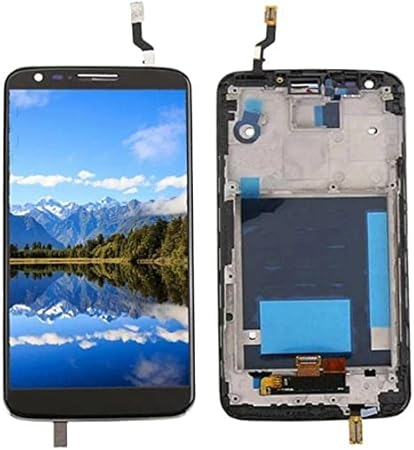 LCD for LG G2 D802 LCD Display with Touch Screen Digitizer Assembly with Frame for lg D802 LCD -White  Replacement