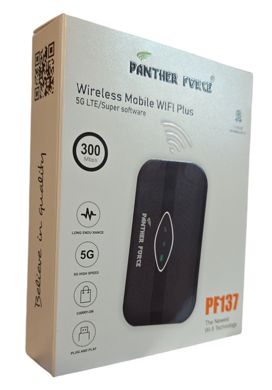 PANTHERFORCE Wireless 5G Portable WiFi - Model PF137