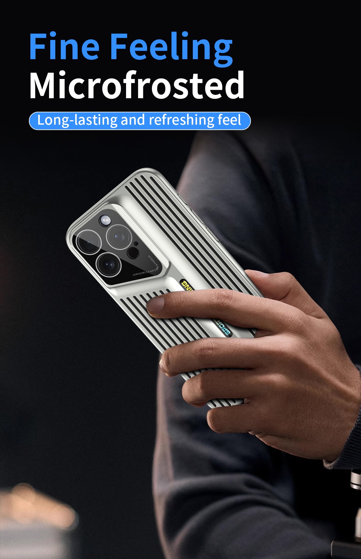 For iPhone16 Max Blade Cooling PC Full Coverage Phone Case