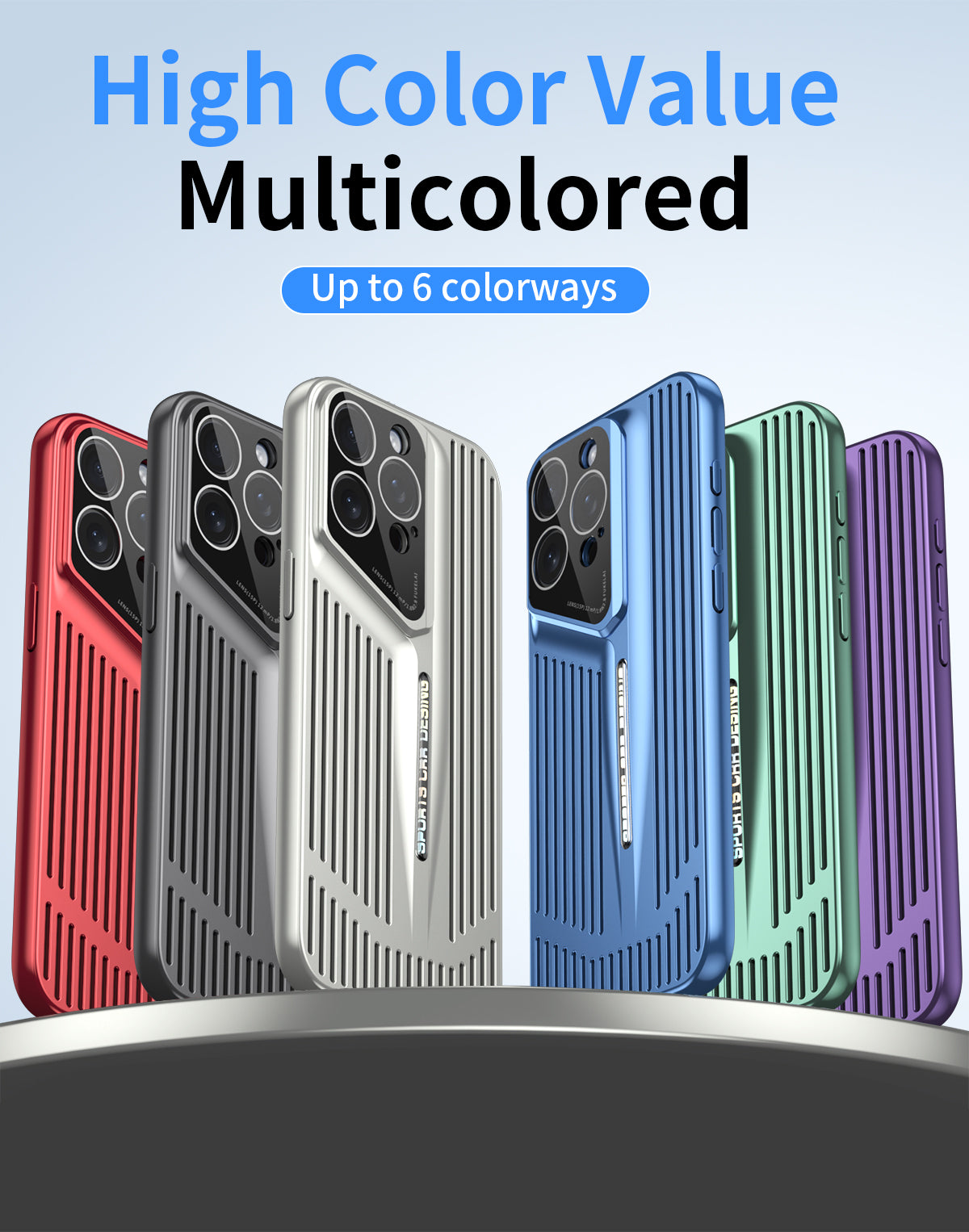 For iPhone16 Max Blade Cooling PC Full Coverage Phone Case