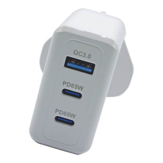 PF193- PANTHER FORCE 65W PLUG WITH 2* C PORT /1* USB A PORT