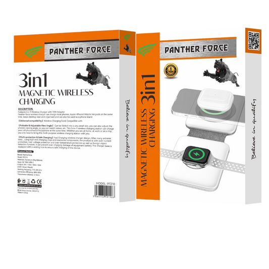 PF210- PANTHER FORCE 2 IN 1 WIRELESS CHRAGER