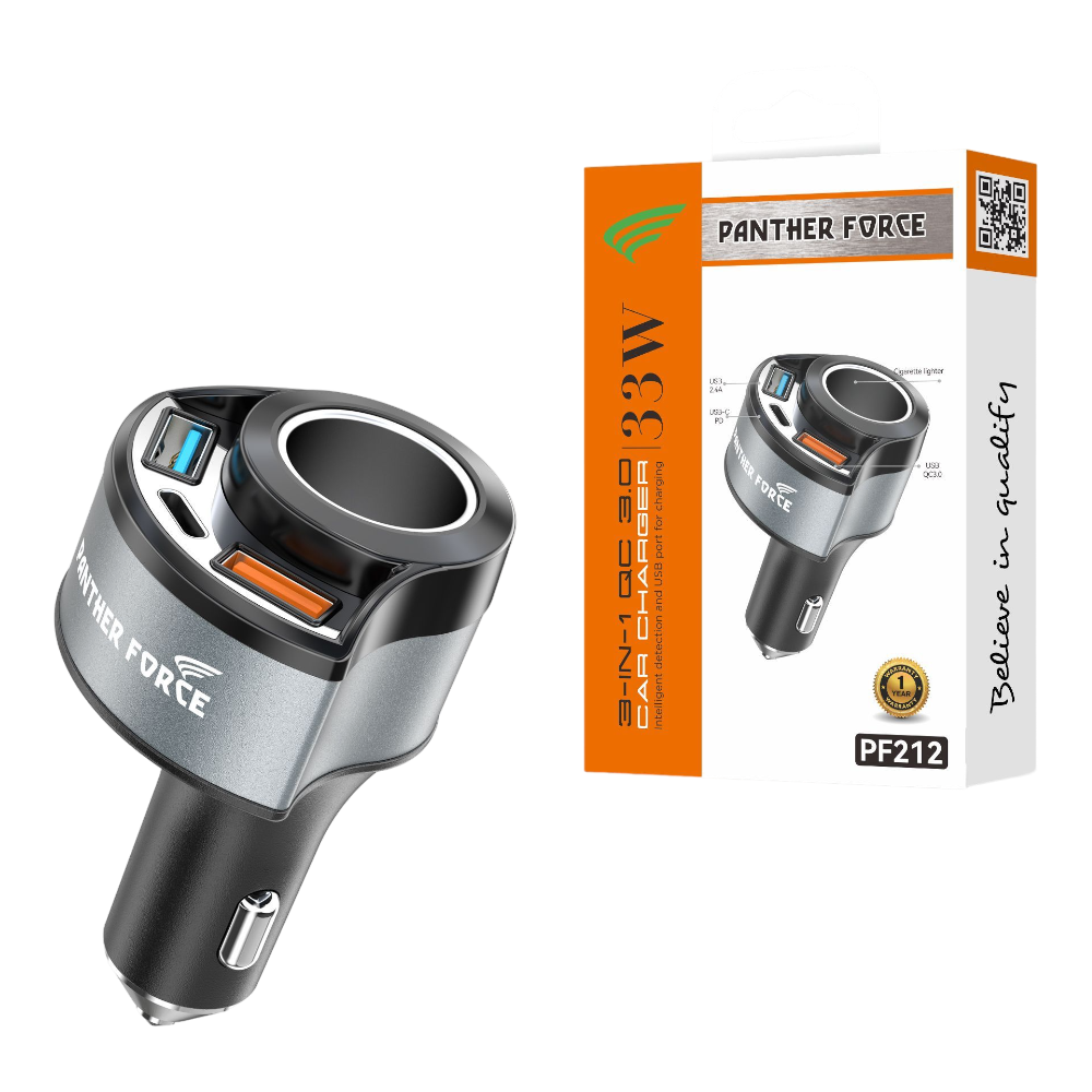 Panther Force 4 In 1 Car Charger - PF212