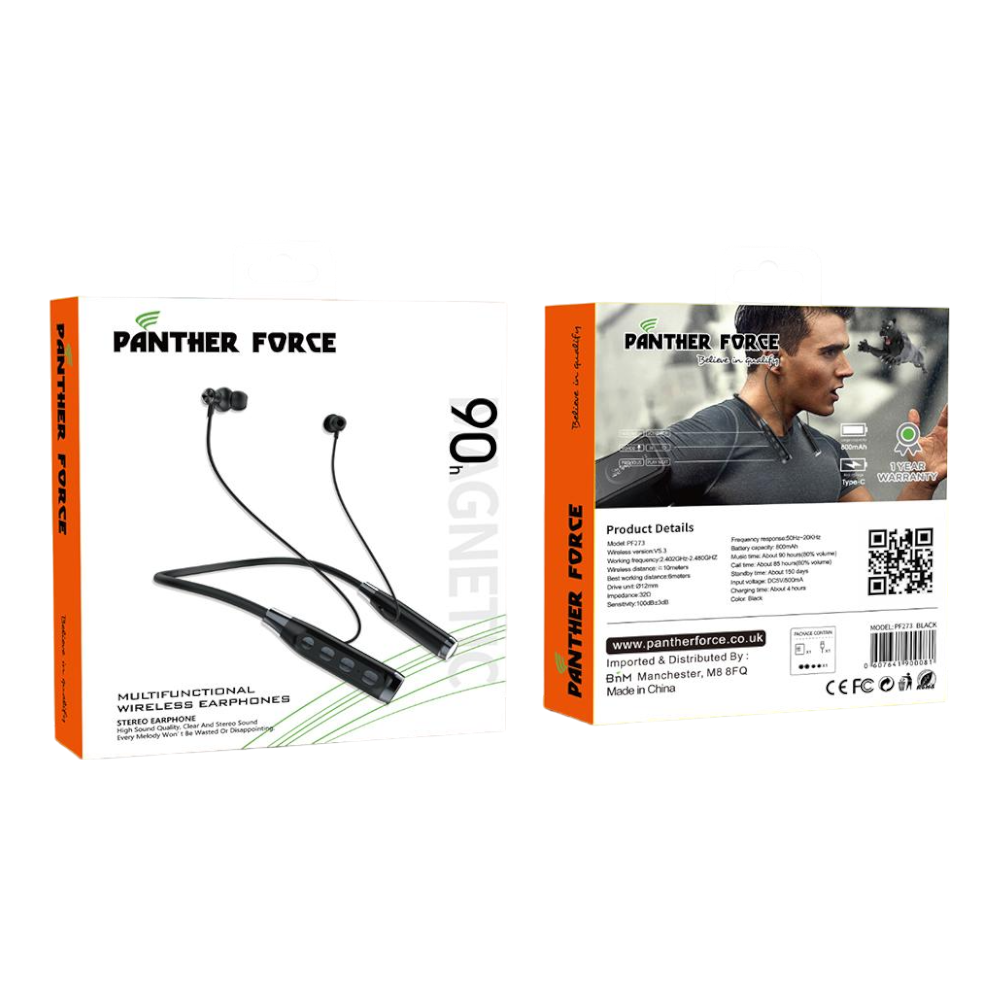 PANTHER FORCE MULTIFUNCTIONAL WIRELESS EARPHONES- PF273