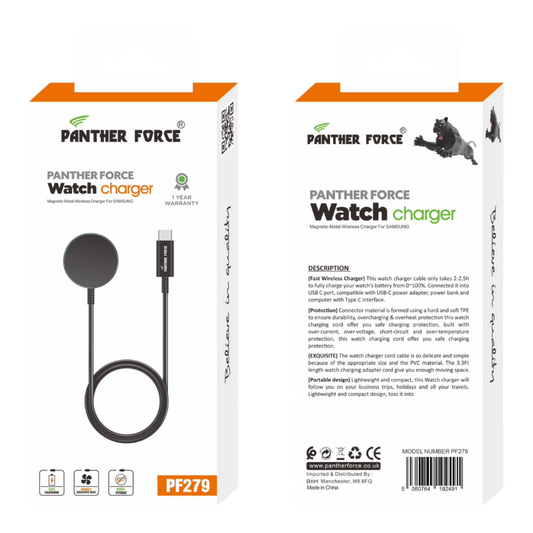 PF279- Panther Force Watch Charger for Samsung - Seamless Connectivity, Uninterrupted Power