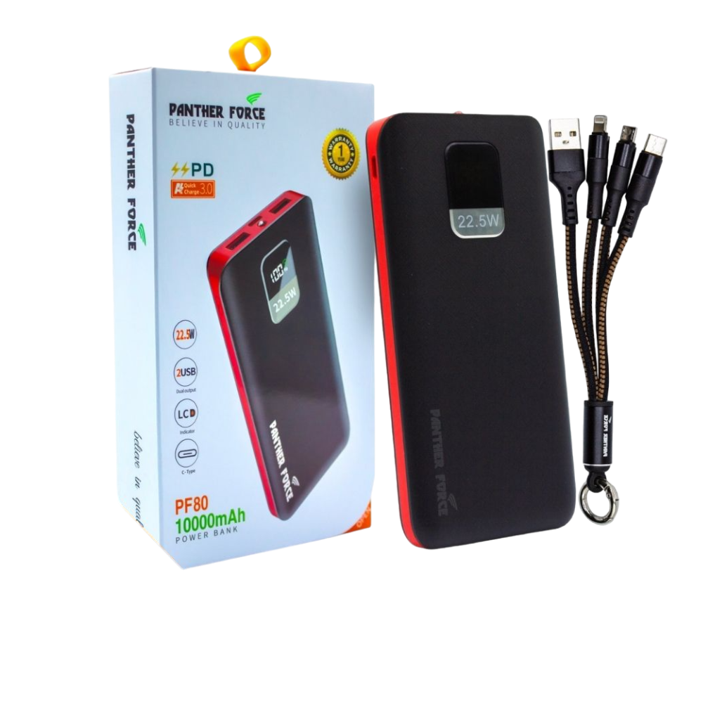 PANTHER FORCE PD3.0 10000MAH POWER BANK- PF80