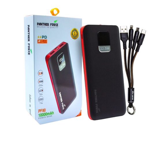 PANTHER FORCE PD3.0 10000MAH POWER BANK- PF80