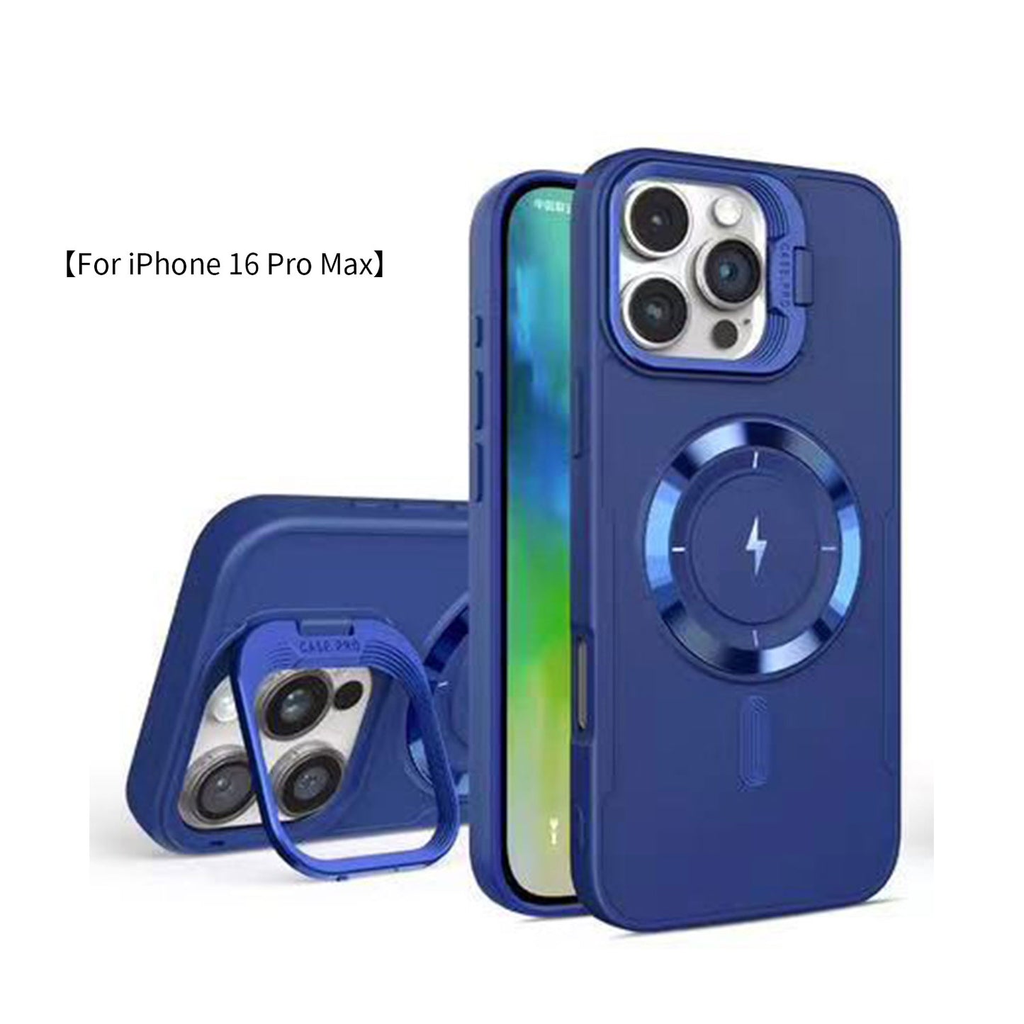 iPhone16 2in1 PC+TPU case magsafe compatible case Stand function