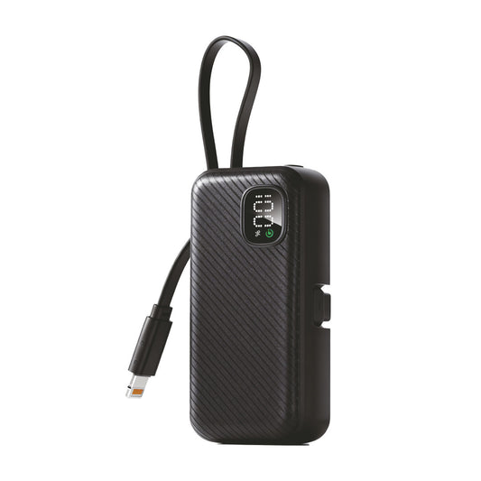 PF185 - 22.5W 4000MAH MINI POWER BANK WITH IN-BUILT CABLE