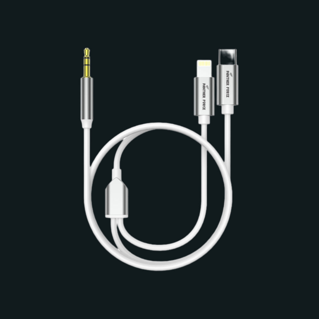 1M AUX Cable for Type-C & Apple Connectors
