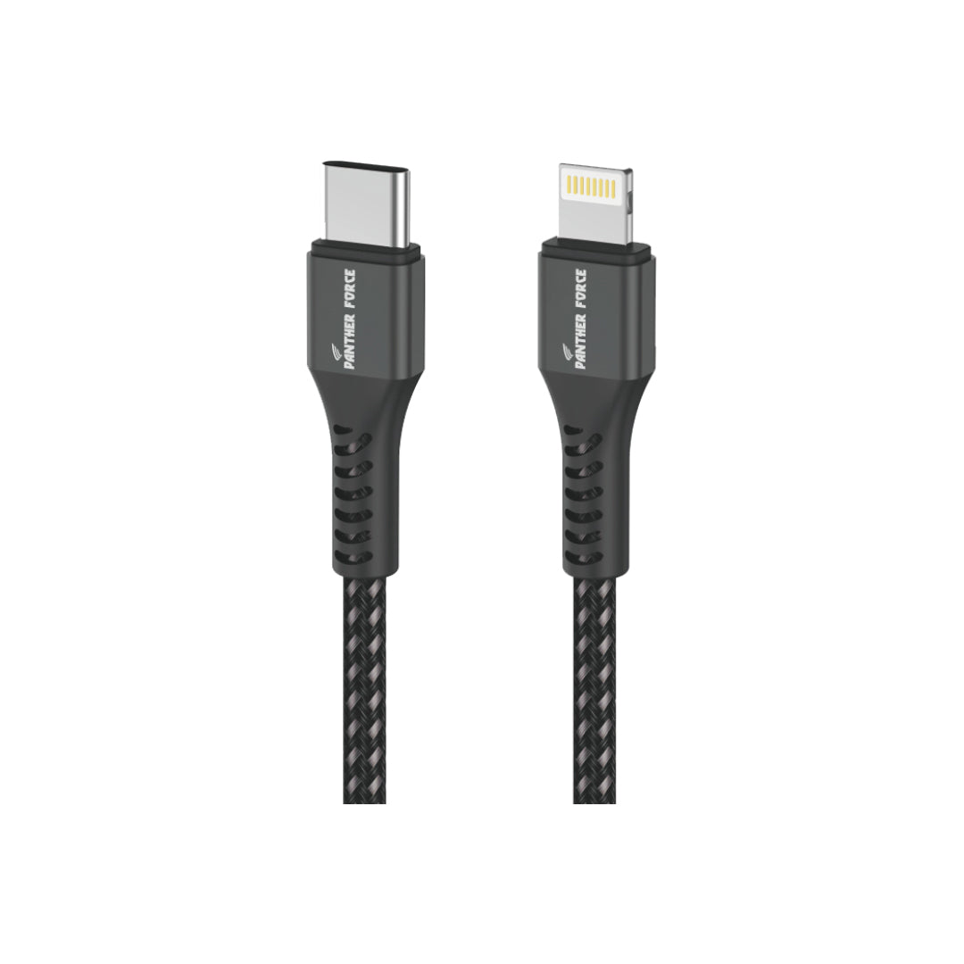 PF46- Panther Force 18W 1M Cable Type-C to iPhone - Seamless Connectivity