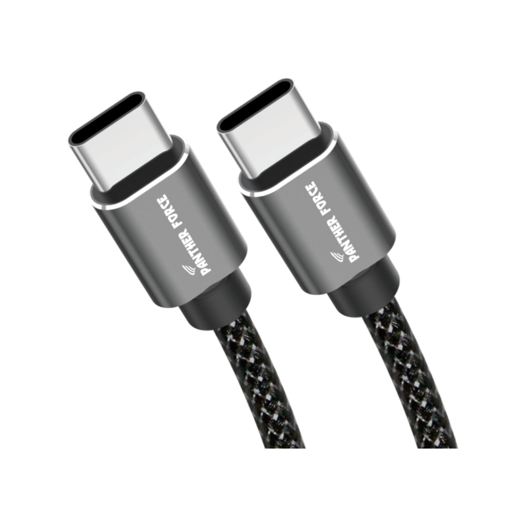 PF61 - Panther Force Fast Charge USB-C to Type-C Cable - Extended Length for Convenient Charging